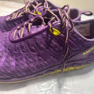 Merrell Purple and Yellow Running Shoes